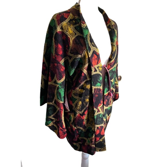 Yasuko Bloom Hauri from Vintage Hand Painted Japanese Kimono Silk JANM - Picture 2 of 11